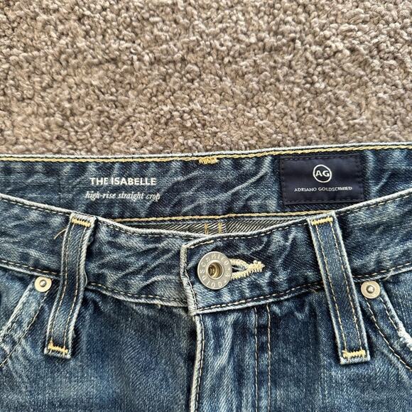 AG The Isabelle High Rise Crop Straight Jeans - Picture 3 of 8